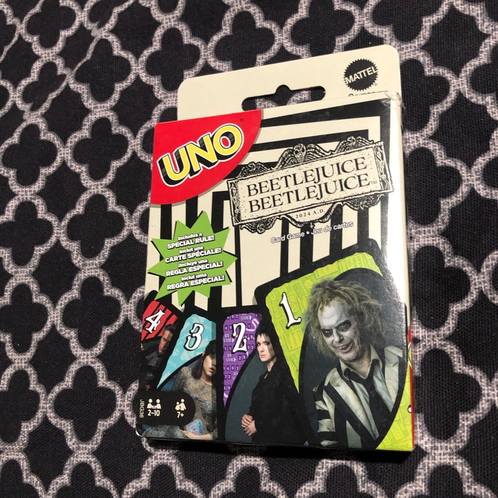Beetlejuice Themed UNO Card Game for 2 to 10 Players Ages 7 and Up AB7